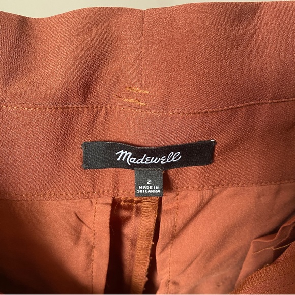 Madewell rusty orange paper bag pants size 8. - Picture 7 of 8